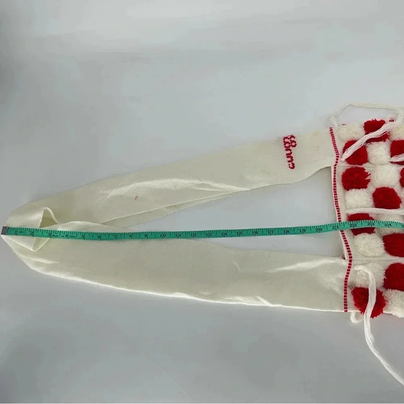 Wool handwoven Pom Pom satchel 13x13 - Picture 5 of 6